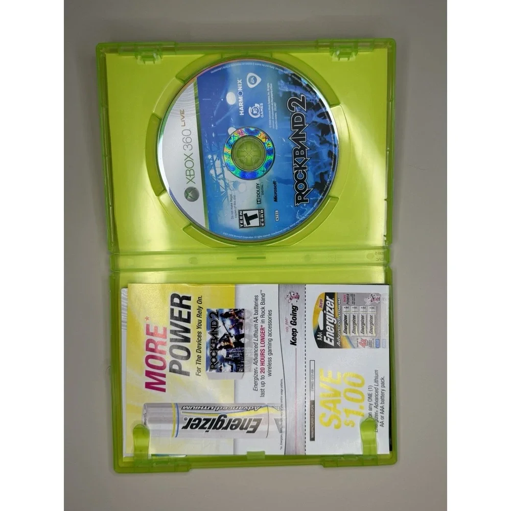 Rock Band 2 Microsoft Xbox 360, 2008, Complete with Manual
